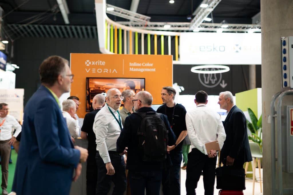 LabelExpo 2025 — Veoria stand with X-Rite and Esko
